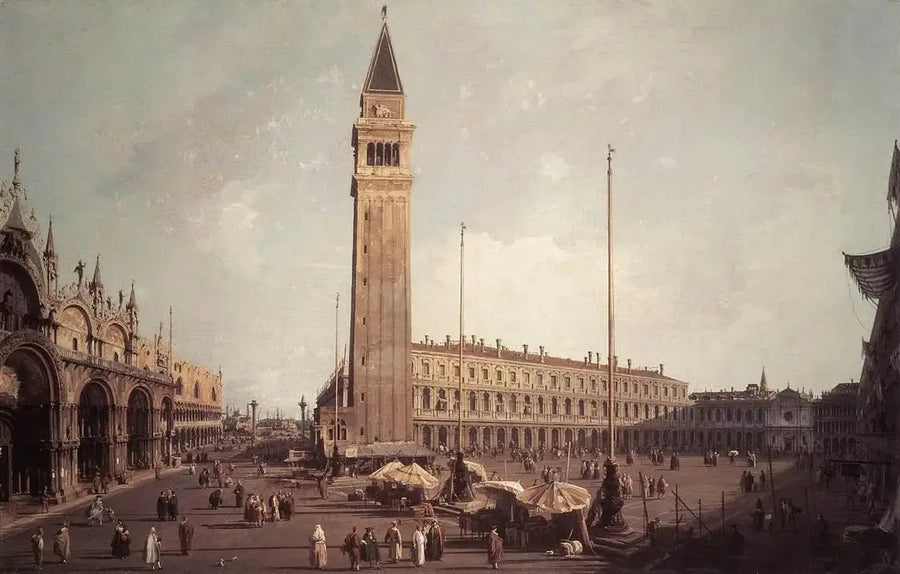 Saint-Marc Meydanı güneybatıya doğru - Canaletto