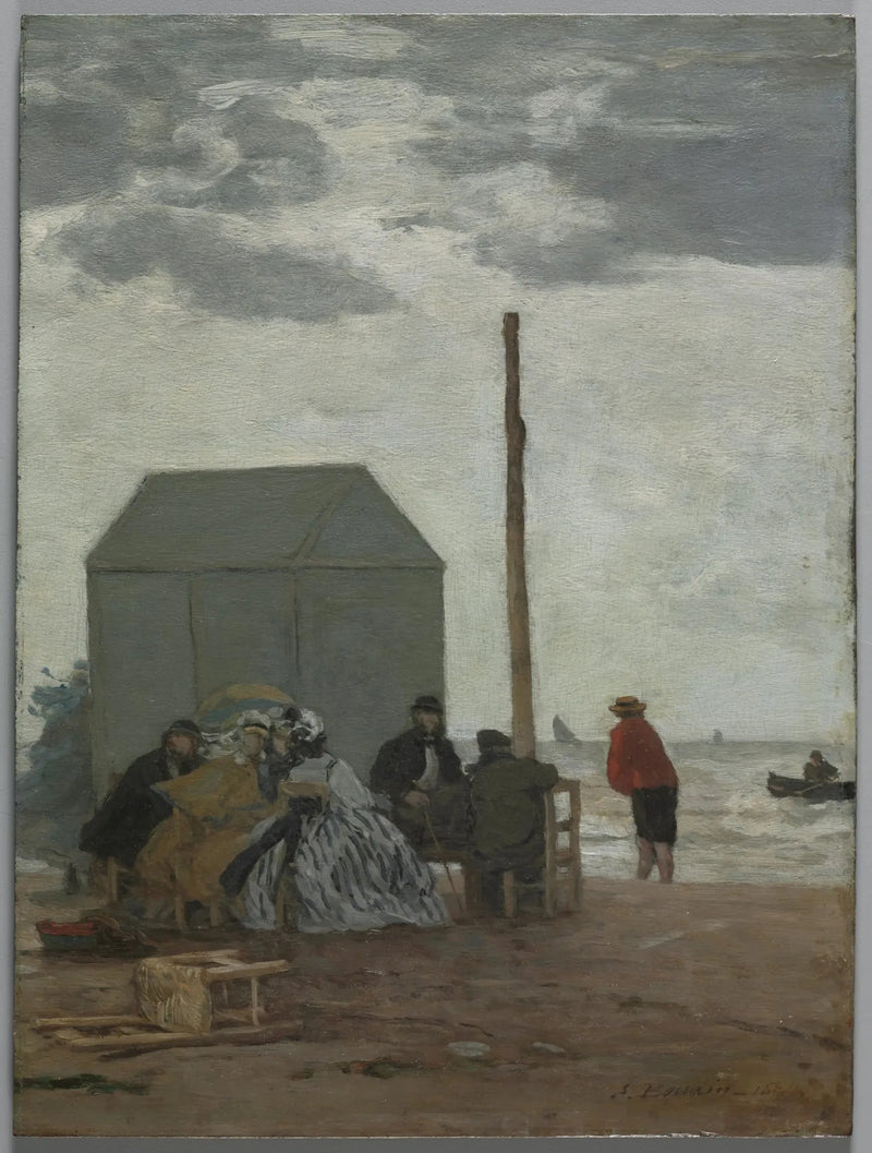 Deauville Plajı - Eugène Boudin