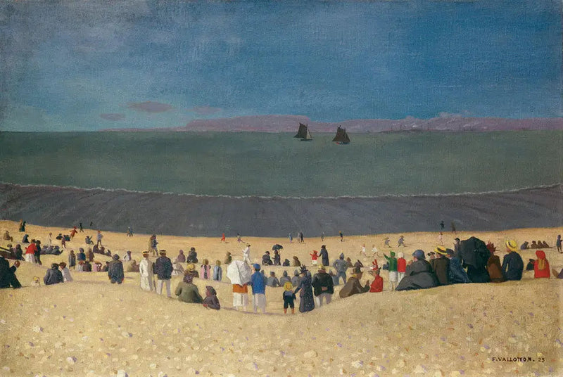 Honfleur Plajı - Félix Vallotton