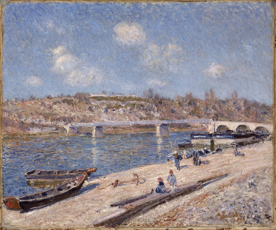 Saint-Mammès Plajı - Alfred Sisley