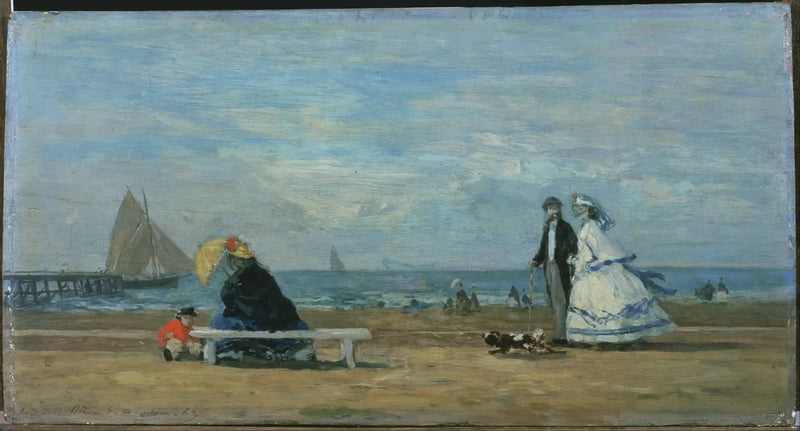 Trouville Plajı - Eugène Boudin