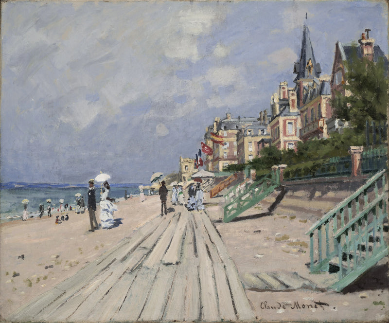 Trouville W156'daki Plaj - Claude Monet