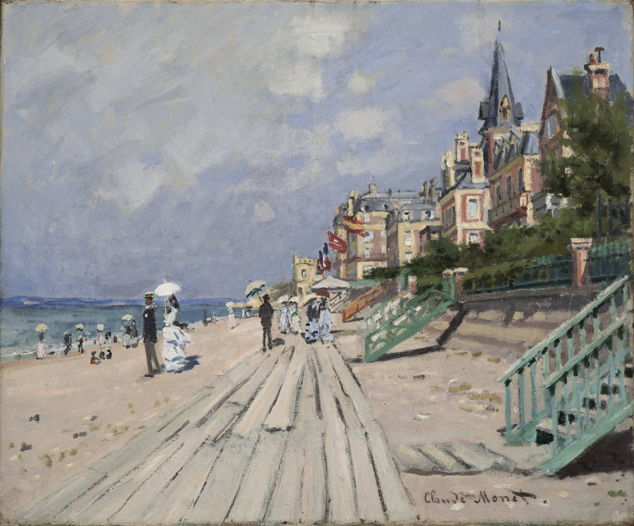 Trouville W156'daki Plaj - Claude Monet