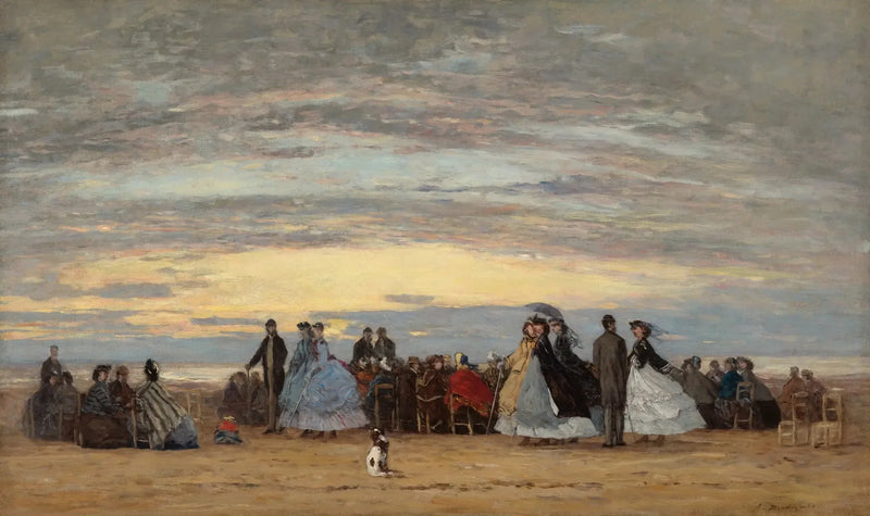 Villerville Plajı - Eugène Boudin