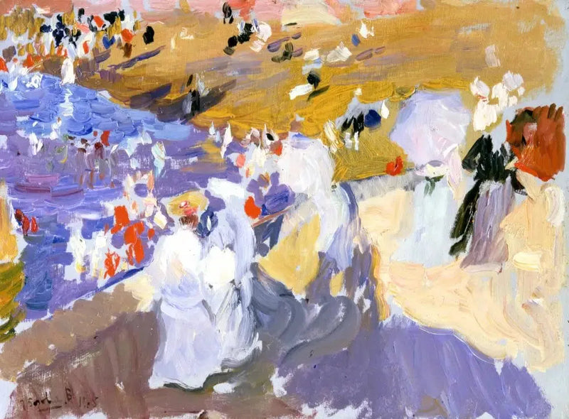 Plaj, Biarritz (Dames Yürüyüş Yolu) - Joaquín Sorolla