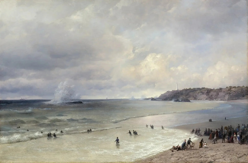 Biarritz Plajı - Ivan Aïvazovski