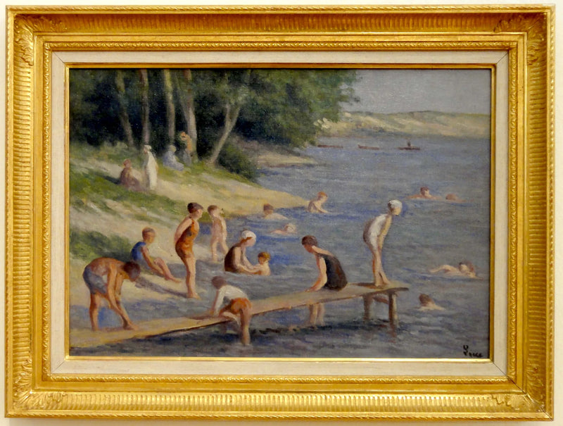 Méricourt Plajı, Yüzme - Maximilien Luce