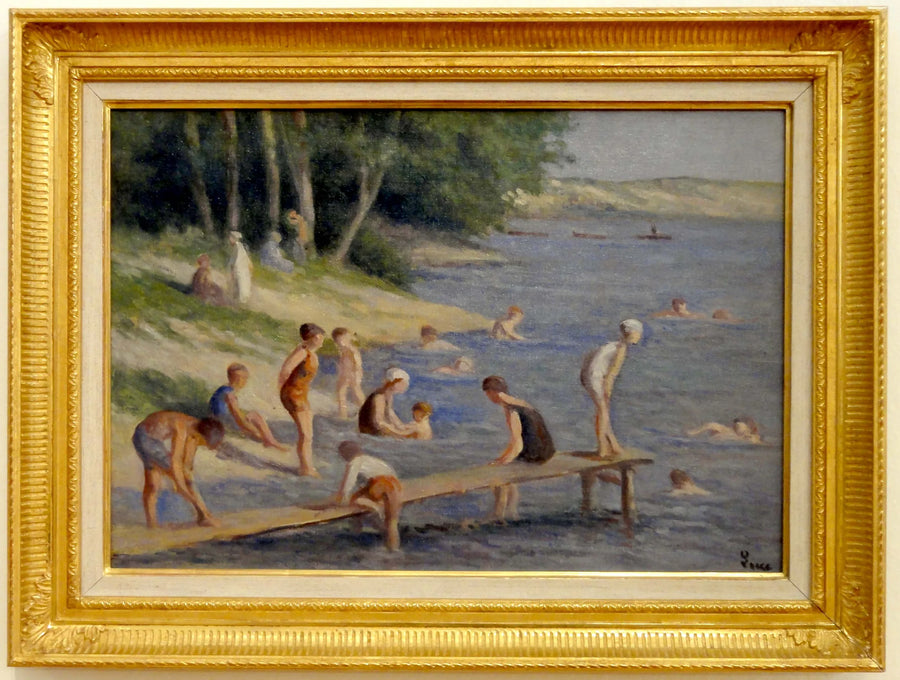 Méricourt Plajı, Yüzme - Maximilien Luce
