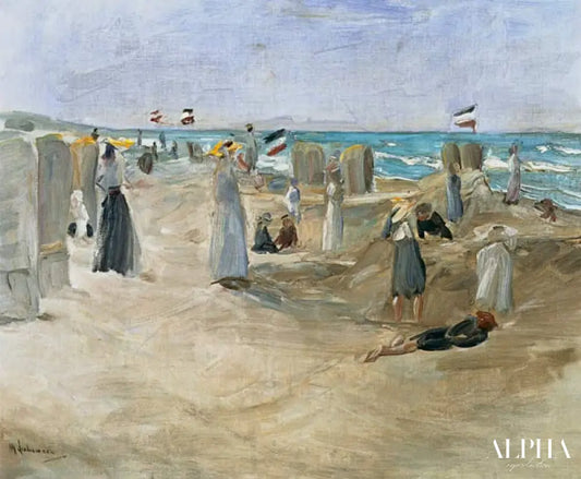 La plage de Noordwijk - Max Liebermann - Reproductions de tableaux et peintures haut de gamme