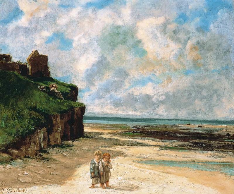 Saint-Aubin-sur-Mer Plajı - Gustave Courbet