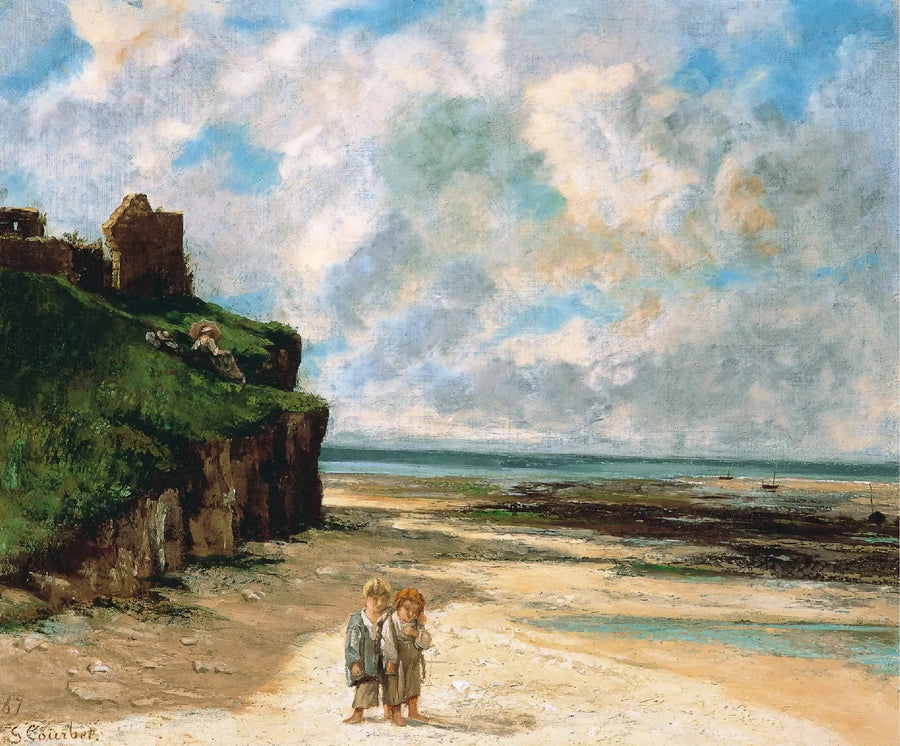 Saint-Aubin-sur-Mer Plajı - Gustave Courbet