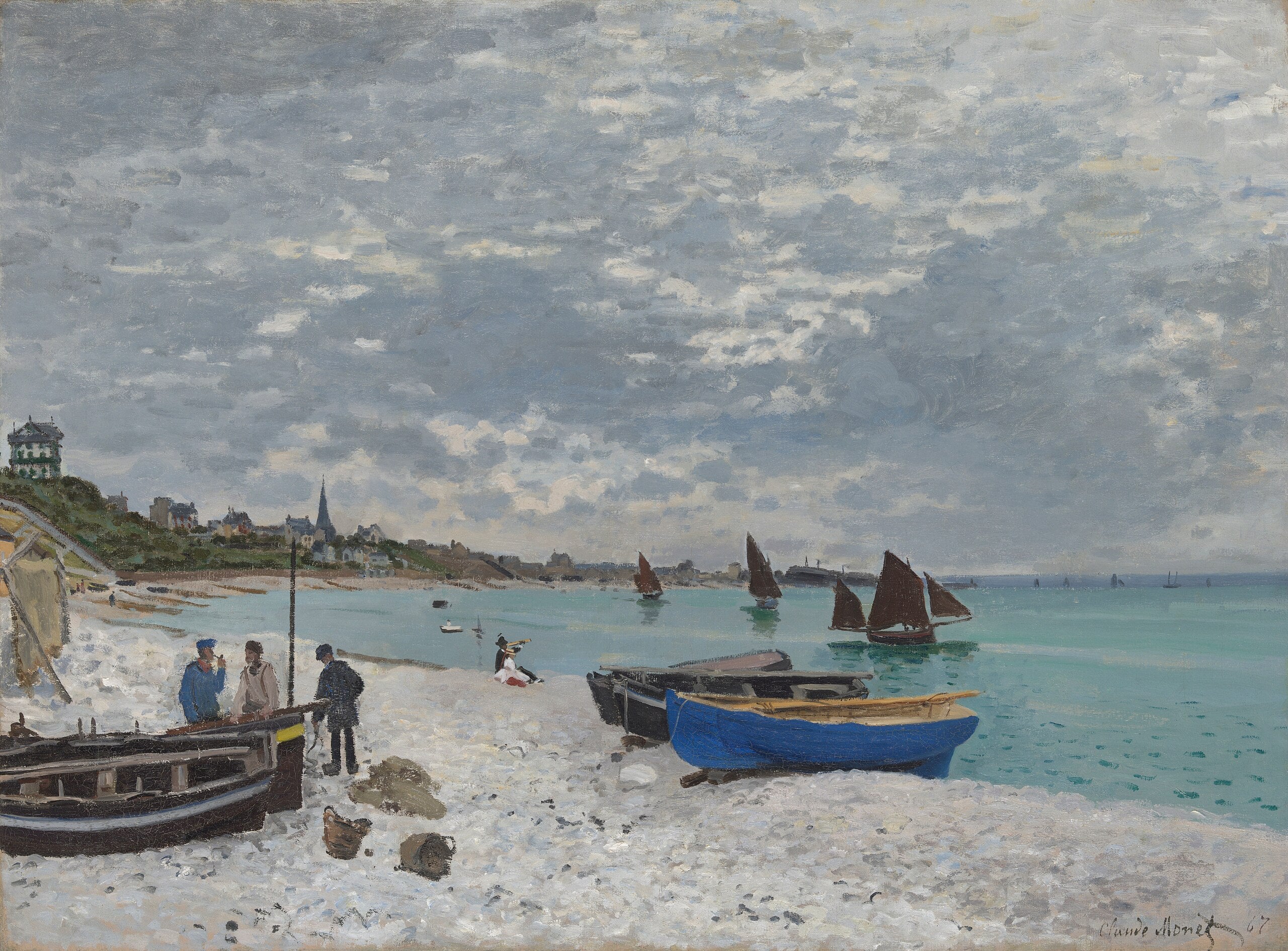 Sainte-Adresse Plajı - Claude Monet