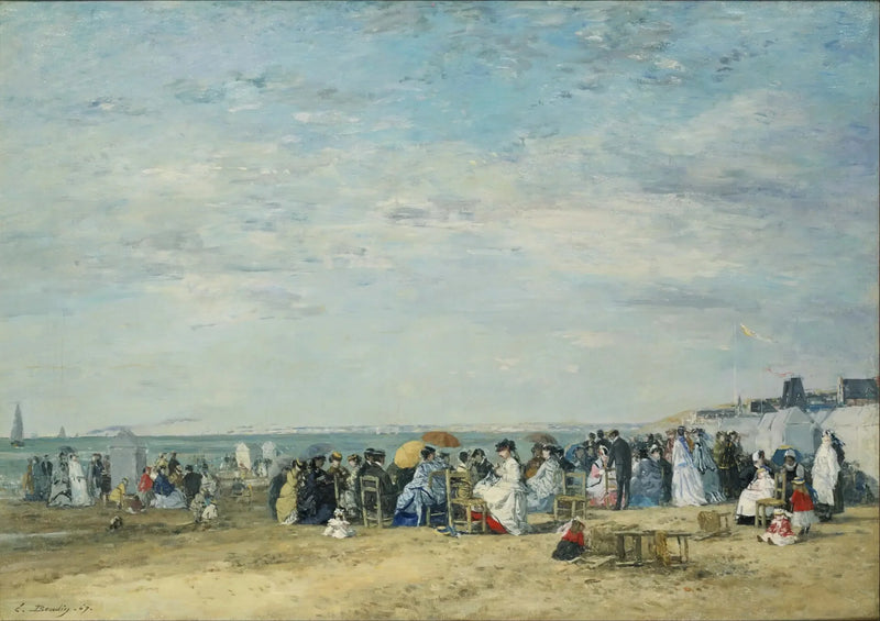Trouville Plajı - Eugène Boudin