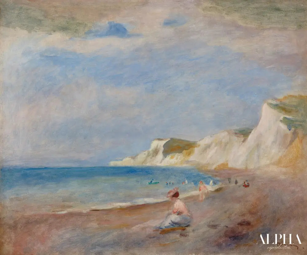 La plage de Varangeville - Pierre-Auguste Renoir - Reproductions de tableaux et peintures haut de gamme