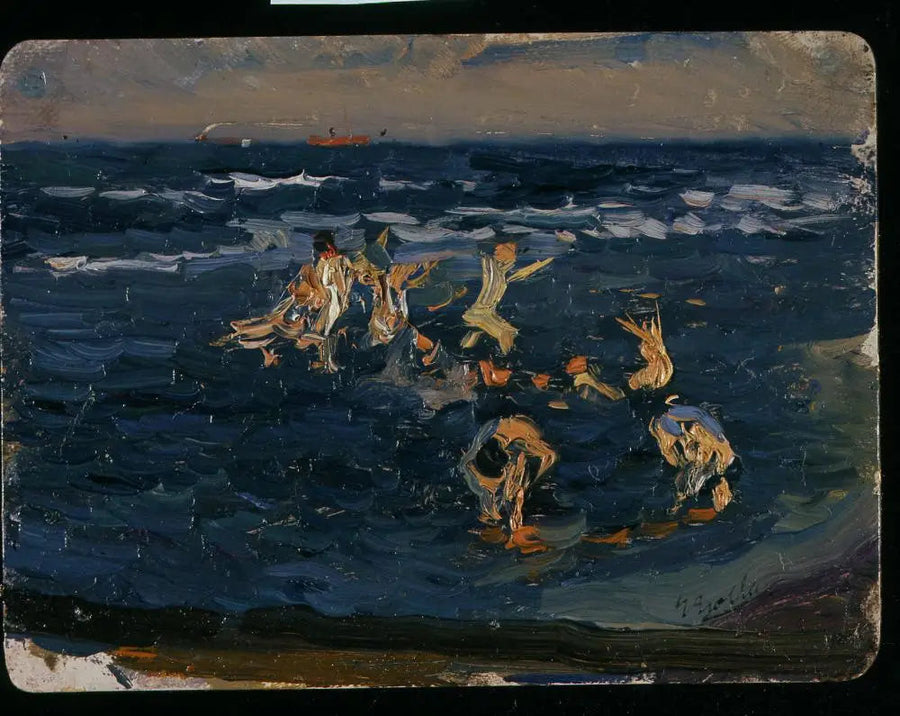 Plaj, Valens (Dalgalar İçindeki Çocuklar) - Joaquín Sorolla