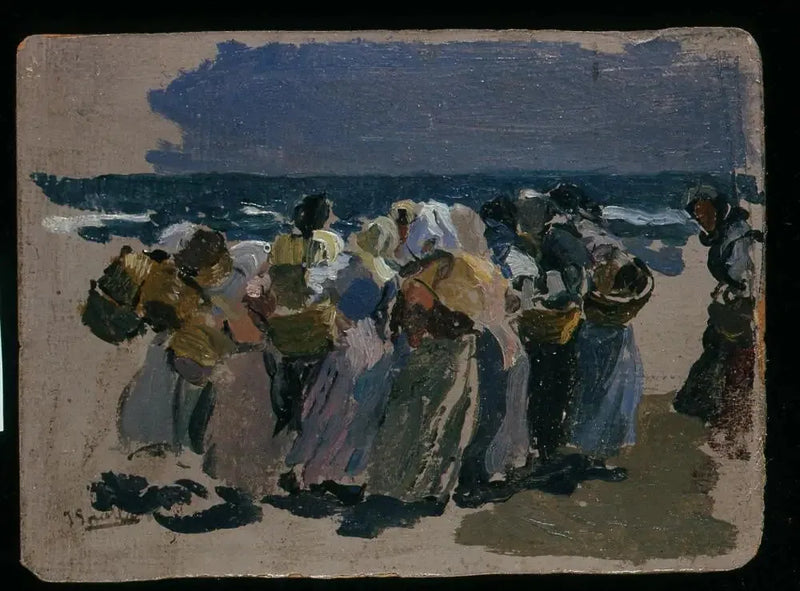 Plaj, Valens (Balıkçılar) - Joaquín Sorolla
