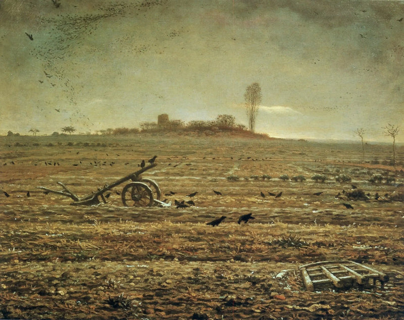 Chailly Ovası, pulluk ve saban ile - Jean-François Millet