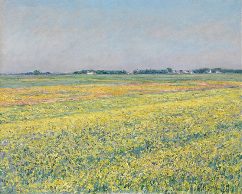 Gennevilliers Ovası, sarı tarlalar - Gustave Caillebotte