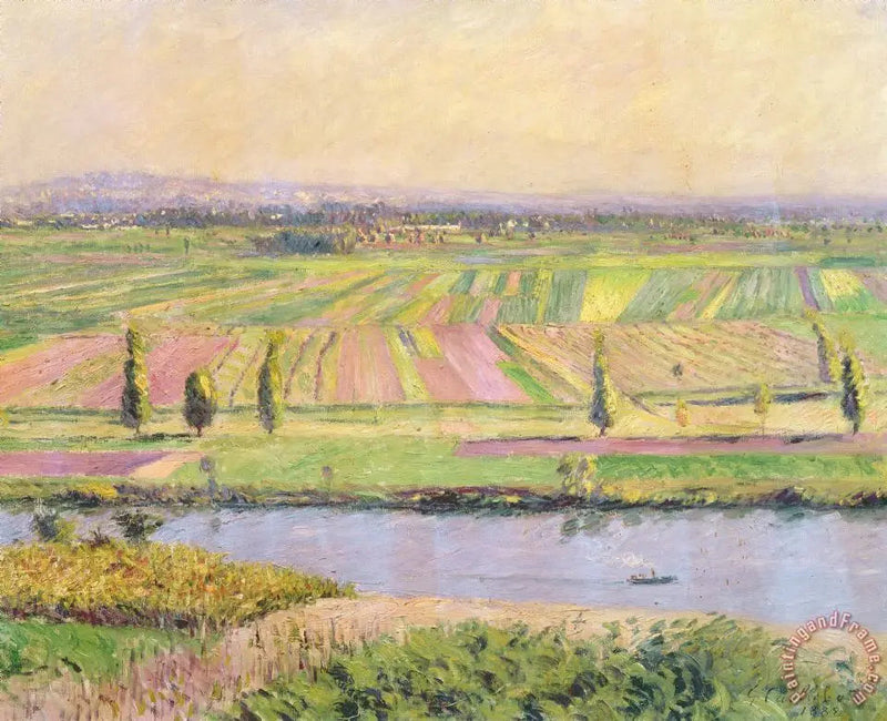 Argenteuil Tepeleri'nden Gennevilliers Ovası - Gustave Caillebotte