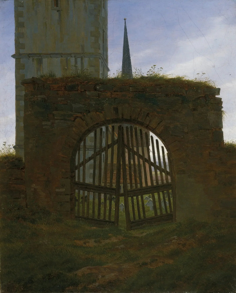 Mezarlığın Kapısı - Caspar David Friedrich
