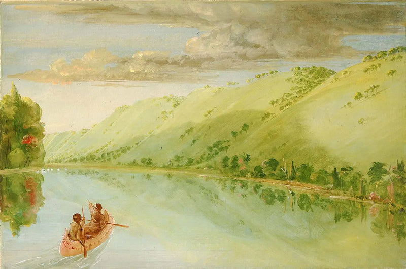 Madame Ferrebault'un Çayırındaki La Prairie, Köpek Çayırı'nın üzerinde - George Catlin