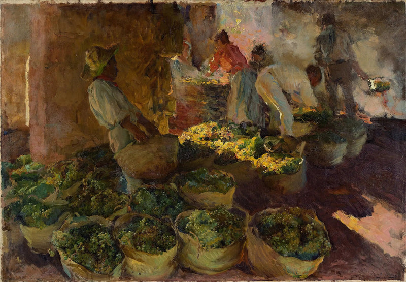 Kuru Üzümlerin Hazırlanması - Joaquín Sorolla