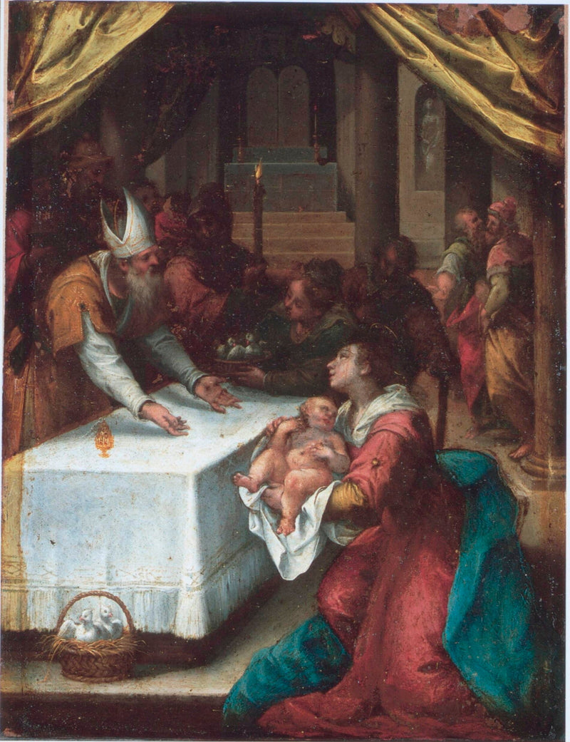 Tapınakta Sunum - Denis Calvaert