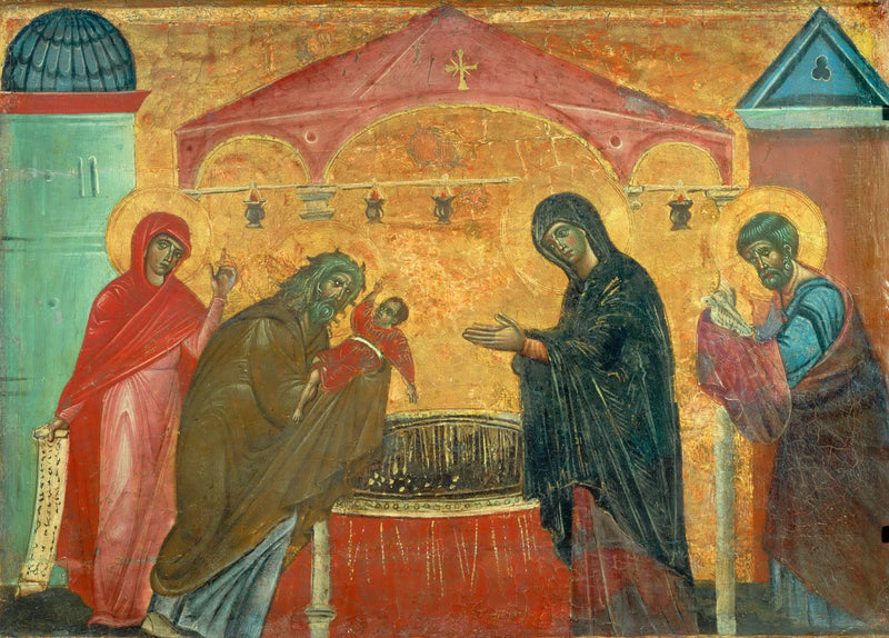 Tapınakta Sunum - Guido da Siena