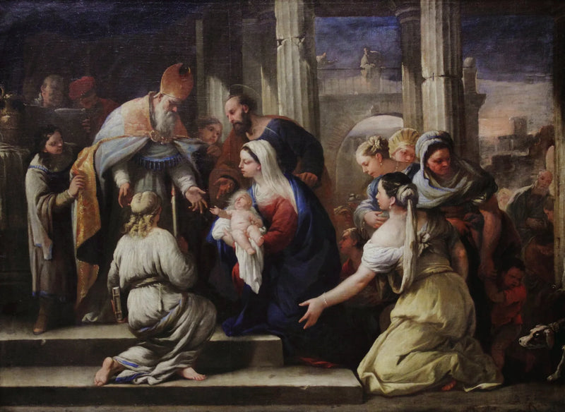 Tapınağa Sunum - Luca Giordano
