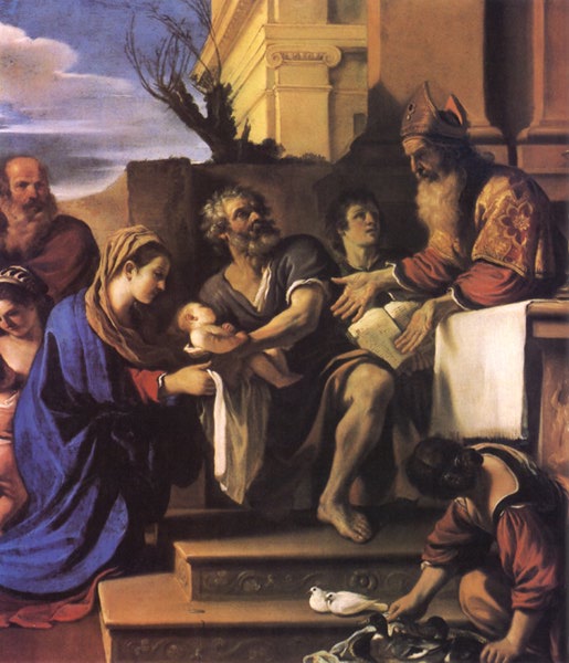 İsa'nın Tapınağa Sunumu - Guercino