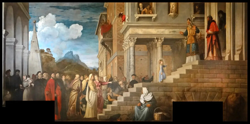 Meryem'in Tapınağa Sunumu - Titian