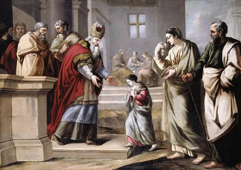 Bakire'nin Tapınakta Sunumu - Pierre Mignard