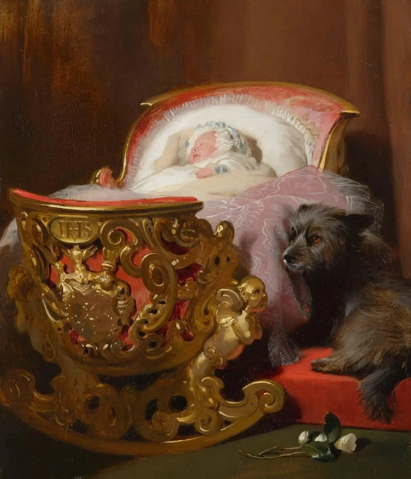 Uyuyan Prenses Alice - Edwin Henry Landseer