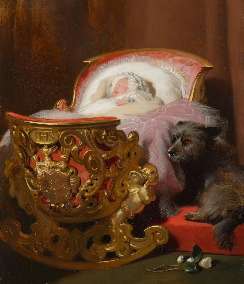 Uyuyan Prenses Alice - Edwin Henry Landseer