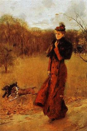 Parkta Yürüyüş - Giovanni Boldini