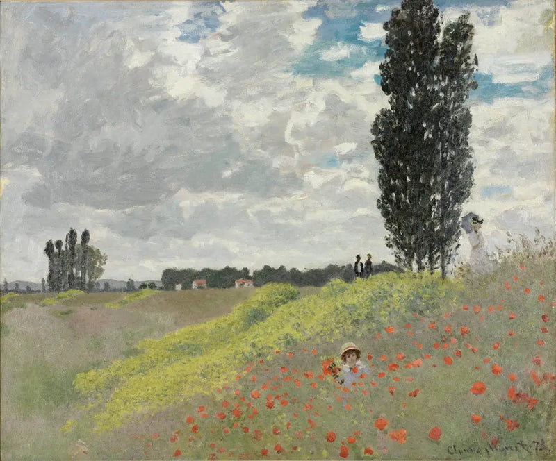 Argenteuil'deki Çayırda Gezinti - Claude Monet