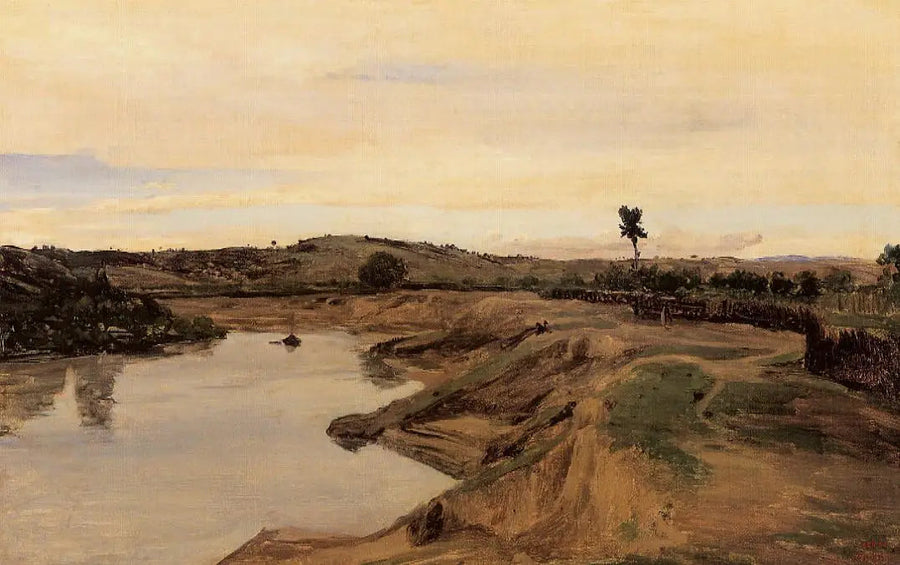 Poussin'in Yürüyüşü, Roma kırsalı - Jean-Baptiste Camille Corot