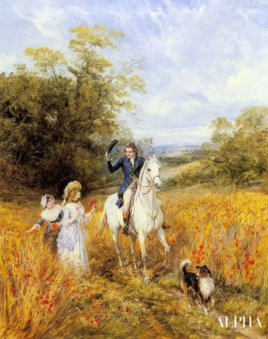 La promenade du matin - Heywood Hardy - Reproductions de tableaux et peintures haut de gamme