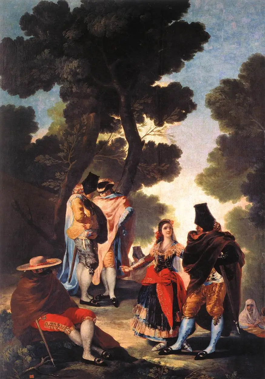 La Promenade en Andalousie - Francisco de Goya image 1 reproduction artisanale de tableau