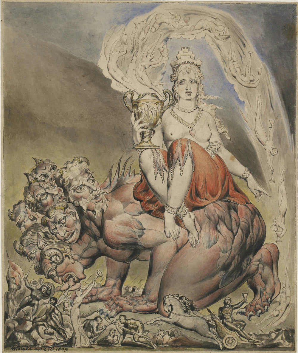 La Prostituée de Babylone - William Blake - Alpha Reproduction
