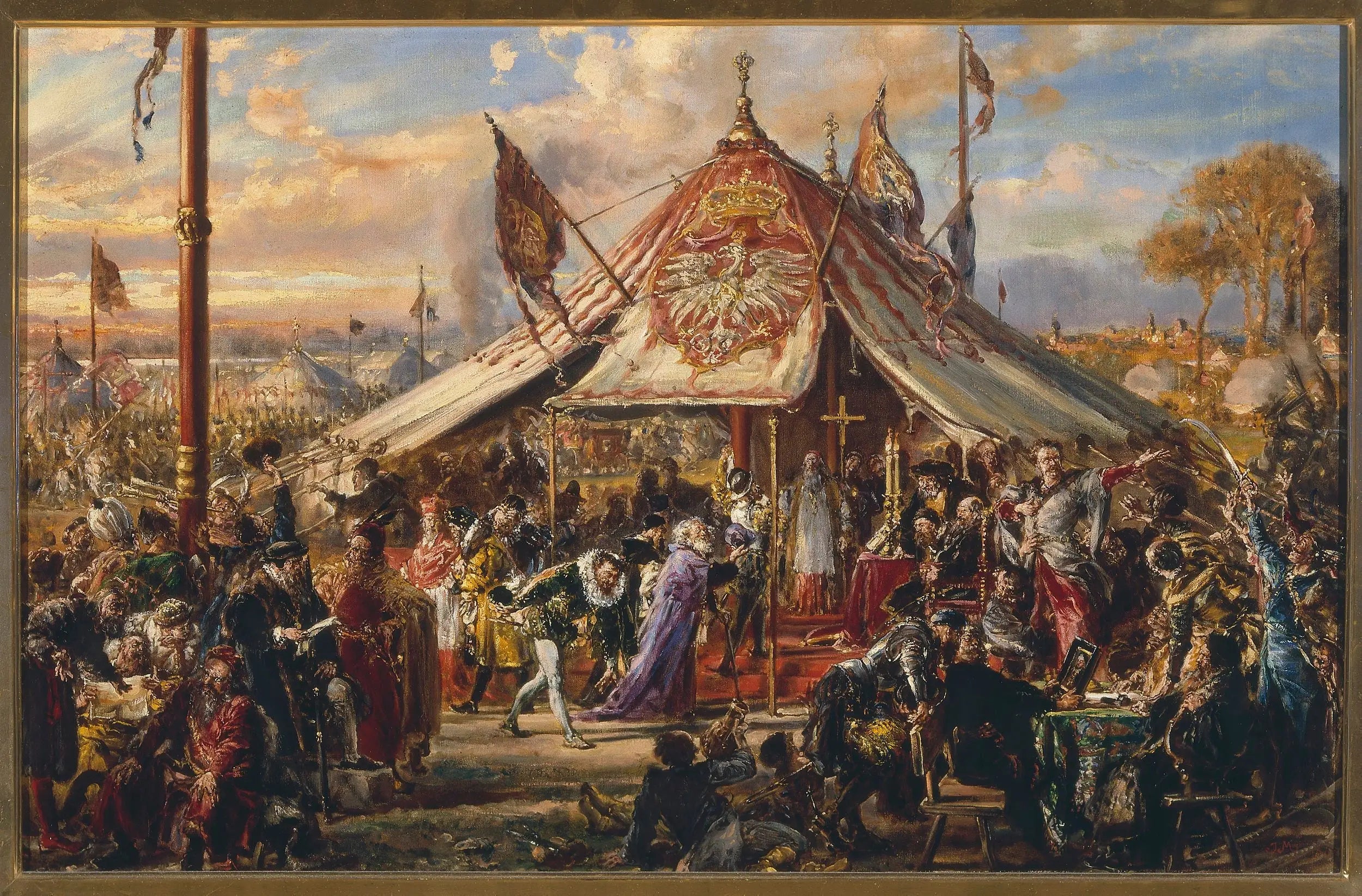 La puissance du Commonwealth à son apogée de la série « Histoire de la civilisation en Pologne » - Jan Matejko - Alpha
