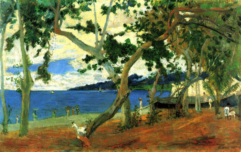 Saint-Pierre Koyu'ndan Turin Koyu Manzarası - Paul Gauguin