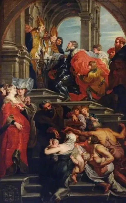 Gand'ın koruyucu azizi Saint Bavon'un kabulü - Peter Paul Rubens