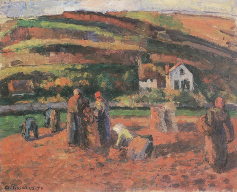 Patatesin Hasadı - Camille Pissarro