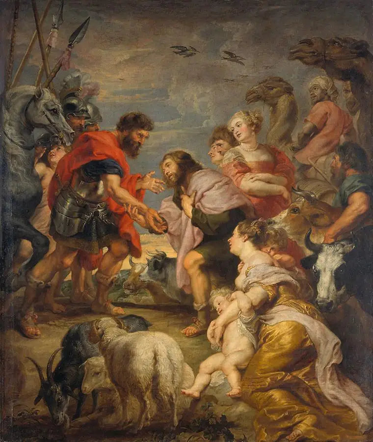 Esau ve Yakup'un Barışması - Peter Paul Rubens