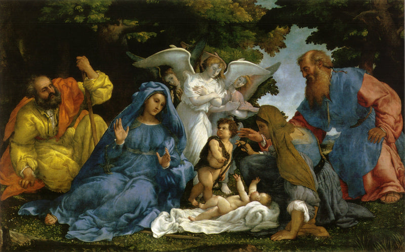 İsa'nın ilahi doğasının tanınması - Lorenzo Lotto