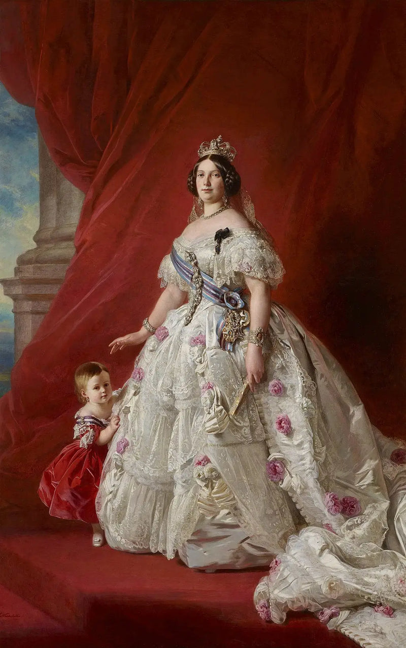 İzabel II Kraliçe ve Asturias Prensesi - Franz Xaver Winterhalter