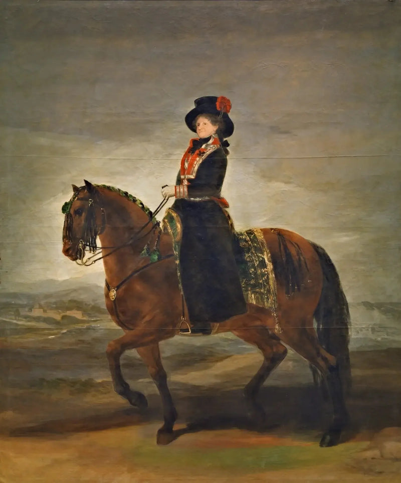 Atlı Kraliçe María Luisa - Francisco de Goya