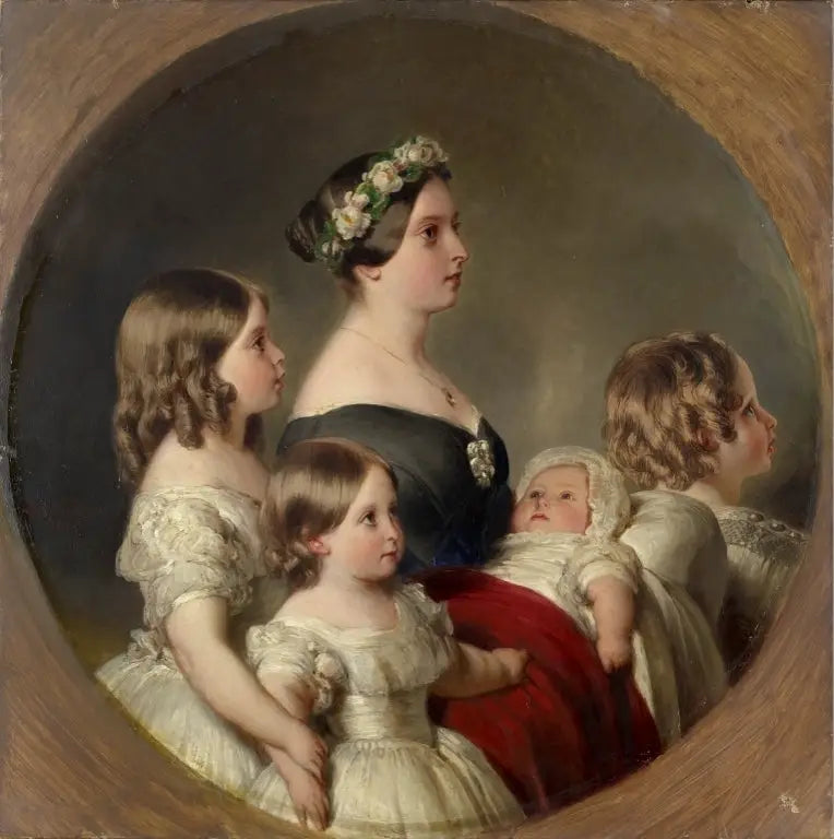 Kraliçe Victoria (1819-1901) ve dört büyük çocuğu - Franz Xaver Winterhalter