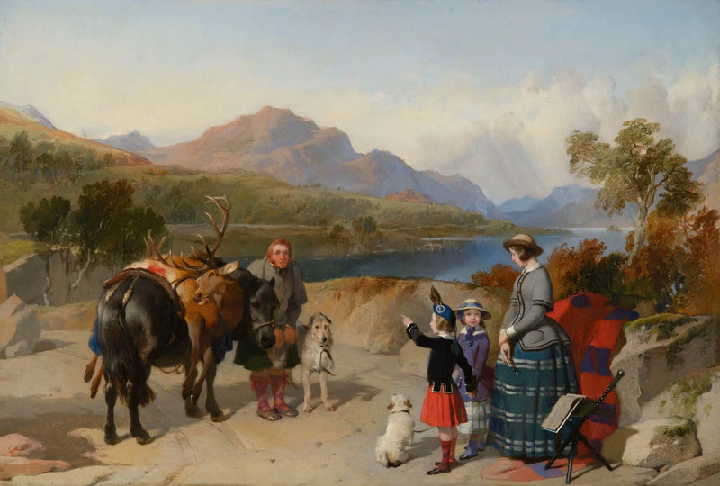 Victoria Kraliçesi Loch Laggan'da - Edwin Henry Landseer